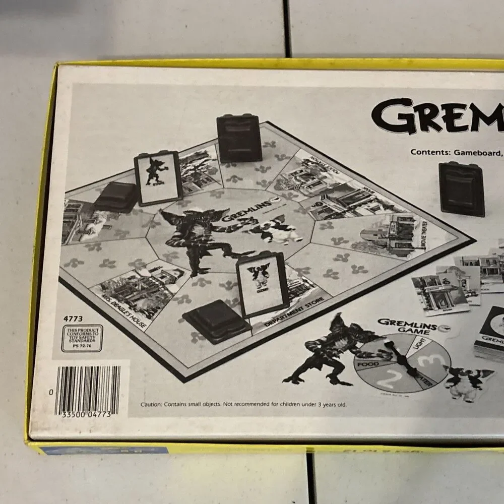 VINTAGE 1984 Gremlins Board Game Complete Golden Game Gizmo With Instructions